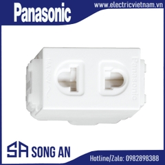 Ổ đôi 2 chấu có nắp che