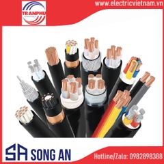 Cáp treo 3 lõi Cu/XLPE/PVC 0,6-1KV 4-25mm2