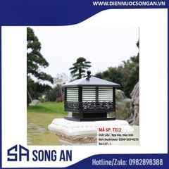 Đèn trụ cổng kích thước 20x20