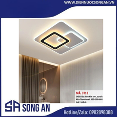 Đèn LED ốp trần trang trí hiện đại (đèn mâm LED hình vuông)