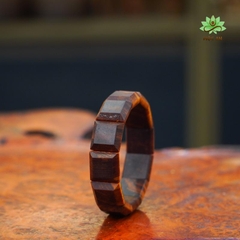Vòng Hoàng Đàn Tuyết - Đen Mật Chìm Thấu Quang 18x18