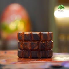 Vòng Hoàng Đàn Tuyết - Đen Mật Chìm Thấu Quang 18x18