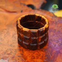 Vòng Hoàng Đàn Tuyết - Đen Mật Chìm Thấu Quang 18x18