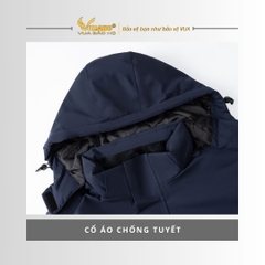 Áo sưởi Ấm Super Heating Yamako 9 vùng sưởi nhiệt màu XANH THAN