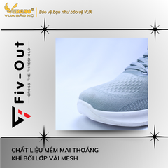 Giày thể thao FIV OUT B2298 FV05 Sneakers GRAY WITH LACE