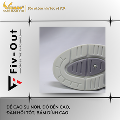 Giày thể thao chạy bộ siêu nhẹ đế mềm Fiv Out S1 FV16 Gray sneakers