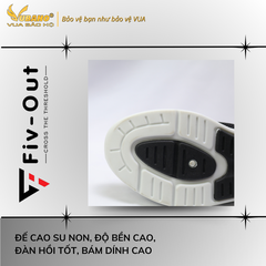 Giày thể thao chạy bộ siêu nhẹ đế mềm Fiv Out S1 FV15 Black sneakers