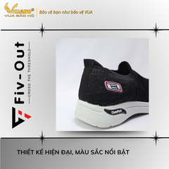 Giày thể thao chạy bộ siêu nhẹ đế mềm Fiv Out S1 FV15 Black sneakers