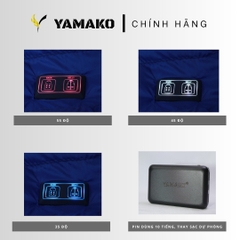 Áo Sưởi ấm YAMAKO Nhật Bản 7 vùng sưởi ấm Siêu Nhẹ Super Gentle màu Xanh than