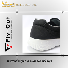Giày thể thao chạy bộ Fiv Out J11 FV14 laceless black sports running shoes