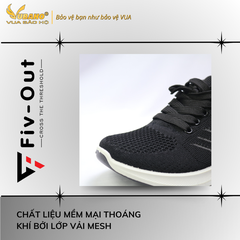 Giày thể thao siêu nhẹ FIV OUT G2211 FV10 Super light black