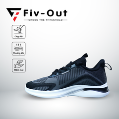 Giày thể thao FIV OUT B2298 FV04 Black lace-up sneakers