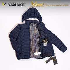 Áo Sưởi ấm YAMAKO Nhật Bản 7 vùng sưởi ấm Siêu Nhẹ Super Gentle màu Xanh than