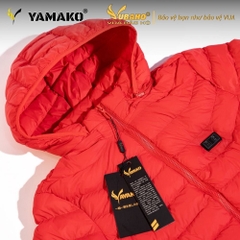Áo Sưởi ấm YAMAKO 7 vùng sưởi ấm Siêu Nhẹ Super Gentle màu Đỏ