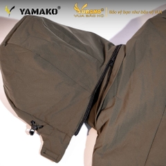 Áo sưởi Ấm Super Heating Yamako 9 vùng sưởi nhiệt giảm đau nhức vai gáy màu RÊU