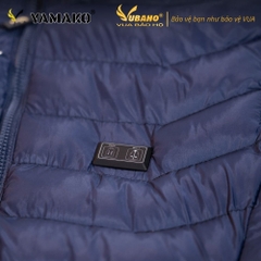 Áo Sưởi ấm YAMAKO Nhật Bản 7 vùng sưởi ấm Siêu Nhẹ Super Gentle màu Xanh than