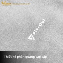 Áo giữ nhiệt lót nhung mịn cao cổ 3 phân Fiv Out màu TRẮNG