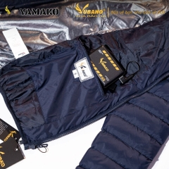 Áo Sưởi ấm YAMAKO Nhật Bản 7 vùng sưởi ấm Siêu Nhẹ Super Gentle màu Xanh than
