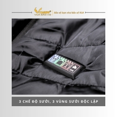 Áo Sưởi Ấm Ghile Super modern Yamako 21 Vùng Sưởi Nhiệt nhiều vùng sưởi nhất thị trường