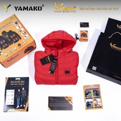Áo Sưởi ấm YAMAKO 7 vùng sưởi ấm Siêu Nhẹ Super Gentle màu Đỏ