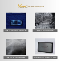 Áo Sưởi ấm YAMAKO 7 vùng sưởi ấm Siêu Nhẹ Super Gentle màu Đỏ