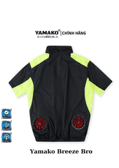 BỘ ÁO ĐIỀU HÒA NGẮN TAY YAMAKO HERO LIGHT 18V - 20.000 MAH- BREEZE PRO