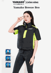 BỘ ÁO ĐIỀU HÒA NGẮN TAY YAMAKO HERO LIGHT 18V - 20.000 MAH- BREEZE PRO
