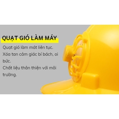Mũ Điều Hoà, Mũ Bảo Hộ Gắn Quạt Chạy Bằng Năng Lượng Mặt Trời, Kèm Vành Mũ