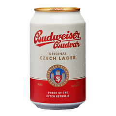 Bia lon vàng Séc Budweiser Budvar