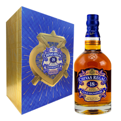Hộp quà tặng rượu whisky pha trộn Scotland Chivas Regal 18 năm Gold Signature F24 / K32B