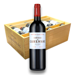 Rượu vang đỏ Pháp Chateau De Camensac Haut Medoc 2016 hộp quà tặng gỗ 12 chai / GCT1