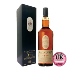 Rượu whisky đơn Scotland Lagavulin 16 năm - hộp đơn UK Market
