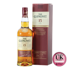Rượu whisky đơn Scotland The Glenlivet 15 năm
