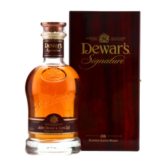 Rượu whisky pha trộn Scotland Dewar Signature hộp sơn mài
