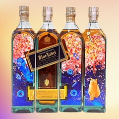 Rượu whisky pha trộn Scotland Johnnie Walker Blue Việt Nam Custom Xuân Đào Quý Mão