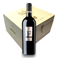 Thùng gỗ 6 chai rượu vang đỏ Ý F Negroamaro - Vintage 2020 - 750ml / 15% / DTF Ý / K41D