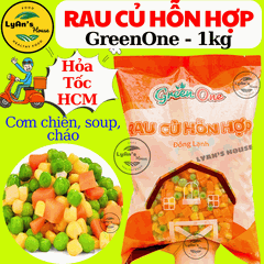 1KG Rau Củ Hỗn Hợp GreenOne (Đậu Hà Lan – Bắp – Cà Rốt) Nhập Khẩu – Giá Sỉ
