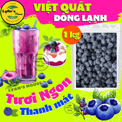 1KG Việt Quất Đông Lạnh – Blueberry Trái Cây Nhập Khẩu Giá Sỉ