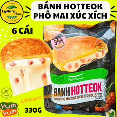 Bánh Hotteok Phô Mai Xúc Xích Pulmuone 360 g (6 Cái)