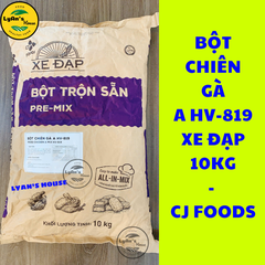 Bột Chiên Gà Rán Trộn Sẵn HV-819 Xe Đạp 10KG – Giải Pháp Chiên Gà Giòn Ngon Cho Quán Ăn