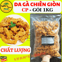 [SALE] DA GÀ CHIÊN GIÒN CP 1kg TẨM VỊ - Da Gà CP