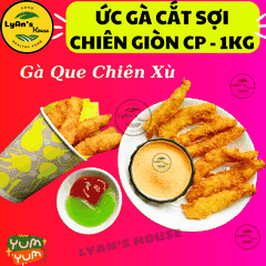 ỨC GÀ CẮT SỢI TẨM BỘT CHIÊN GIÒN CP 1KG