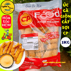 Ức Gà Cắt Sợi Tẩm Bột Chiên Giòn CP 1kg – Tiện Lợi, Ngon Giòn