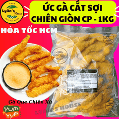 ỨC GÀ CẮT SỢI TẨM BỘT CHIÊN GIÒN CP 1KG