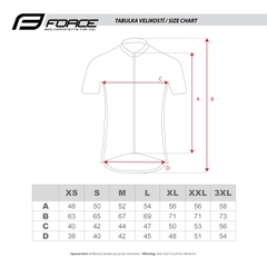 Áo đạp xe nam FORCE SMOOTH tay ngắn, xanh-đen