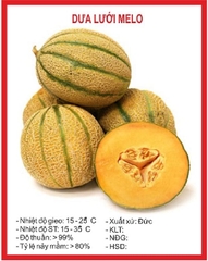 Hạt Giống Dưa Lưới Sọc Melo Ruột Gấc
