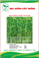 Hạt giống mầm cải ngọt (Tsoi Sim Sprouts) - Gói 20gram