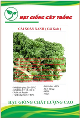 Hạt giống rau cải xoăn xanh - cải kale xanh