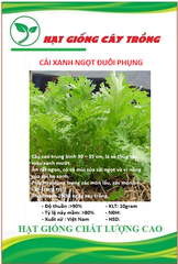 Hạt giống rau cải đuôi phượng xanh