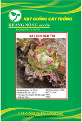 Hạt Giống Rau Xà Lách Đăm Tím - Gói 0.2gram